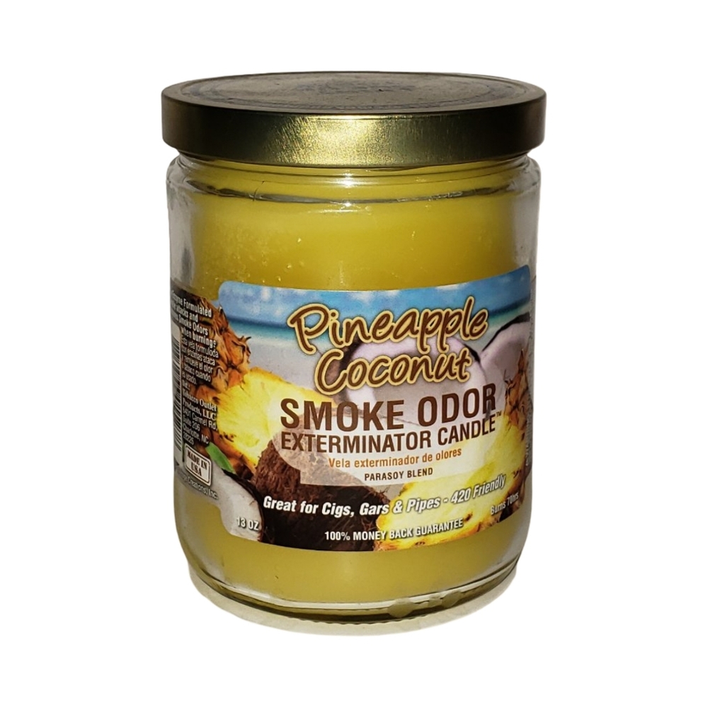 Pineapple Coconut Smoke Odor Exterminator Candle